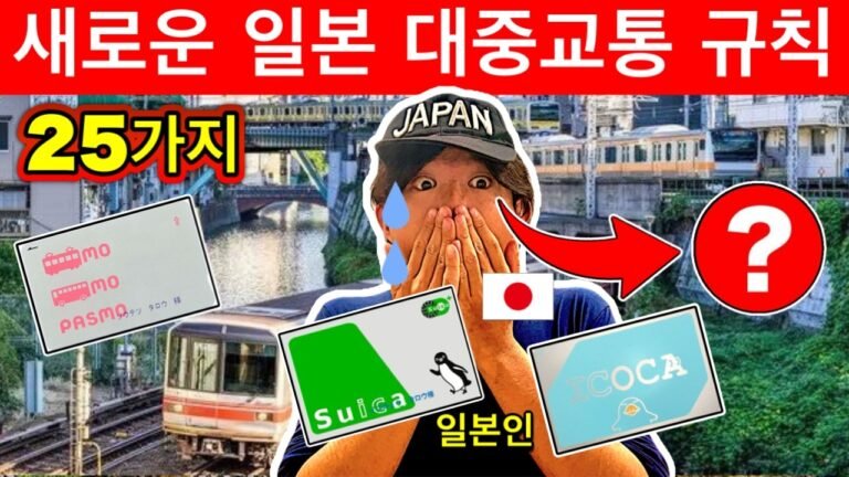 모르면 큰일!🇯🇵 2025년 일본 새 교통 규칙 25가지 총정리! 여행 전 필수 확인 | 여행 꿀팁 포함