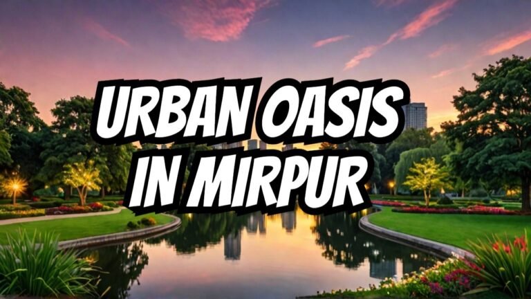 Beautiful Place in Mirpur: Discovering the Urban Oasis