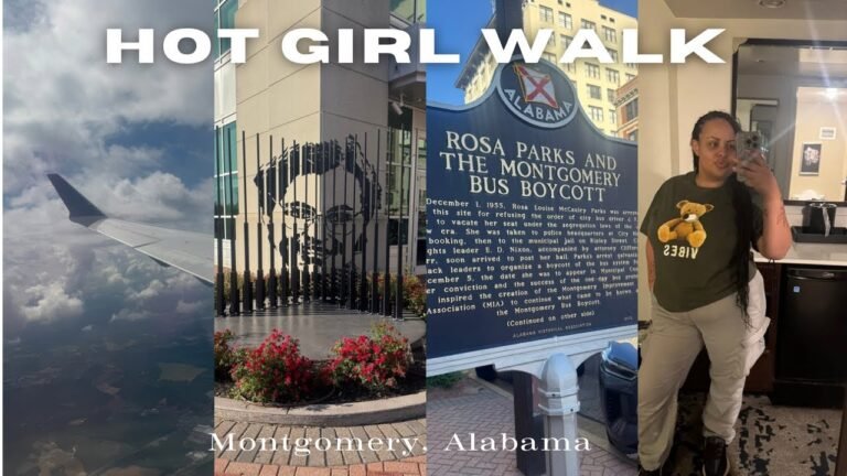 TRAVEL VLOG: HOT GIRL WALK || HISTORICAL SITES IN MONTGOMERY ALABAMA*