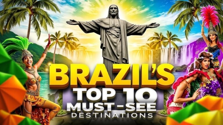 Top 10 Must-Visit Places in Brazil 🇧🇷 | Discover the Magic of South America!