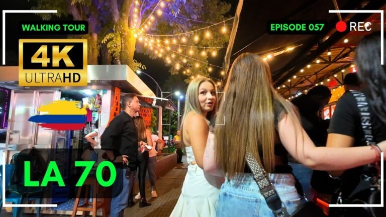 La 70 Medellin 4K Walking Tour 🇨🇴 Colombia Salsa Nightlife, Laureles