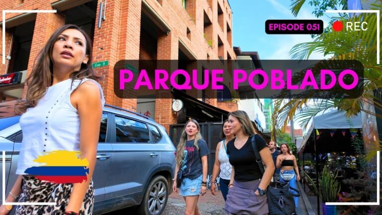 Parque Poblado & Carrera 43B  🇨🇴 Medellin POV DJI Osmo Pocket 3 Walking Tour