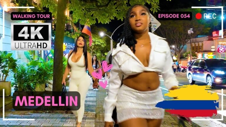 East of Parque Lleras, Provenza, El Poblado 4K Walking Tour, Medellin 🇨🇴 La Zona Rosa Nightlife