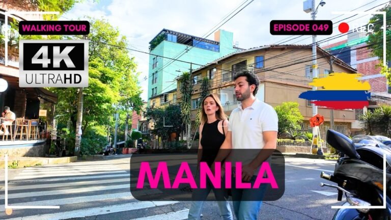 Manila, El Poblado 🇨🇴 Medellin 4K Walking Tour w/Digital Nomad Cafes & High-End Restaurants