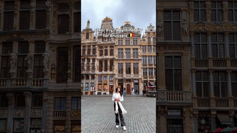 STEAL my 1 day itinerary for Brussels 🇧🇪 #belgium #brussels  #itinerary