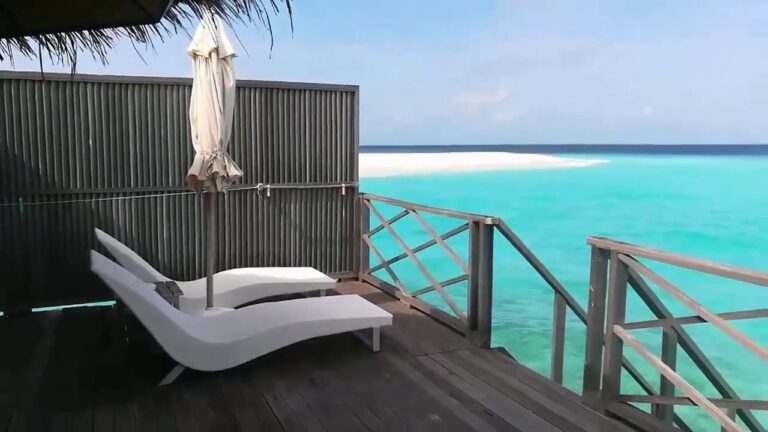 Angaga Island Resort and Spa – Water Villa || How To Book Cheapest? (in description)