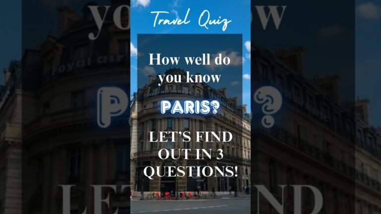 Think You Know Paris? Take Our 3 Question Travel Quiz! 🗼🇫🇷 #paris #quiz #travel