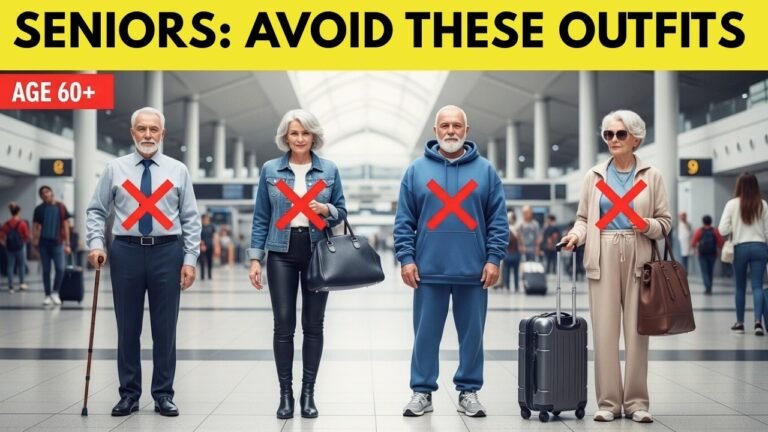 10 Travel Outfits Seniors Should NEVER Wear to the Airport!