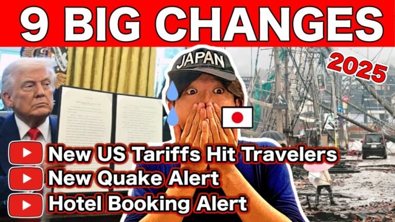 Japan Has Changed | Top 9 New Things to Know Before Traveling to Japan in 2025 | Quake Alert, etc