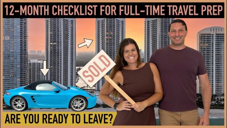 What to Do 1 Year Before Full-Time Travel