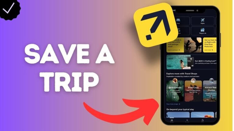 How to Save a Trip in the Expedia App