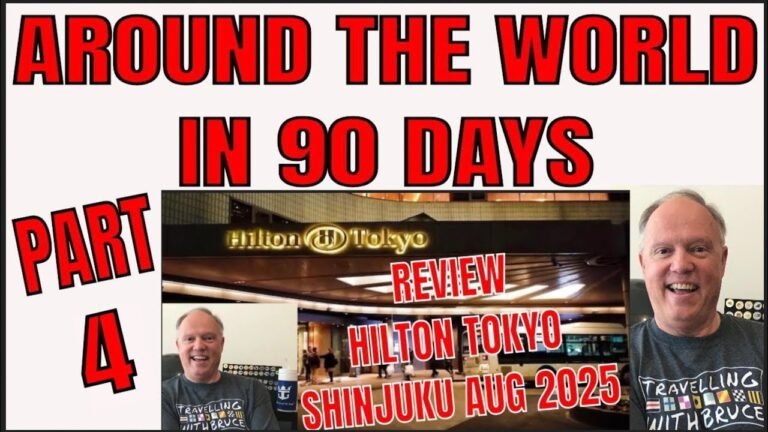 PART 4 AROUND THE WORLD IN 90 DAYS! REVIEW HILTON TOKYO HOTEL IN SHINJUKO TOKYO JAPAN AUGUST 2025