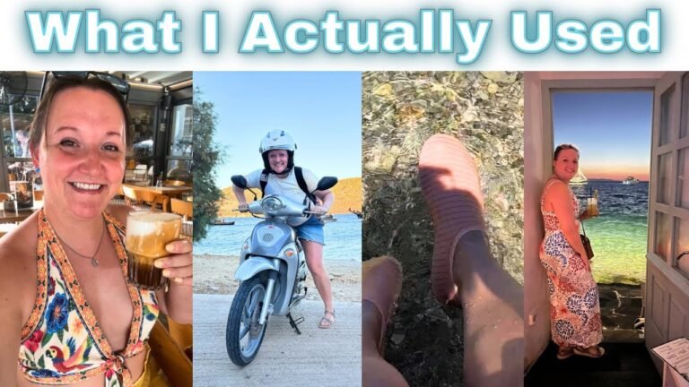 Greece Trip: PACKED Vs USED  + 16 Things You Definitely NEED to Bring